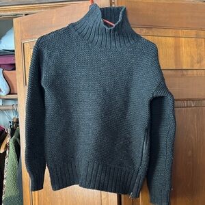 Lululemon athletica Chunky Black Turtleneck Knit Sweater